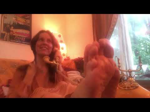 ASMR Bare Feet answering Magic phone