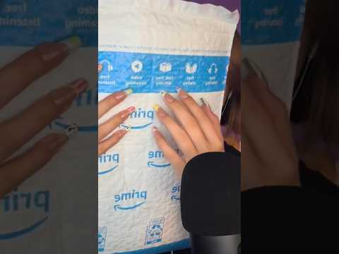 Is Amazon Prime packaging Tingly?! ✨ #tingles #unboxing #satisfying #relaxing #oddlysatisfying #asmr