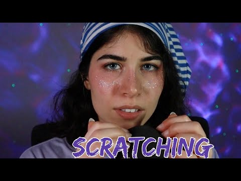 Microphone Scratching with natural nails [ASMR]