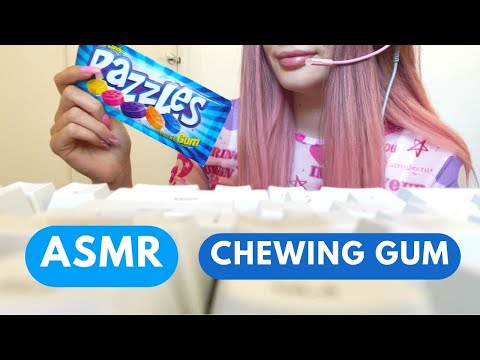 ASMR CHEWING GUM | Eating Razzles Candy Gum