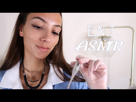 ASMR 👂ENT Exam (Ears, Nose, Throat Medical Roleplay)