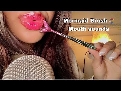 ASMR~ Pure Mouth Sounds w/ Mermaid Brush (100% Sensitivity)