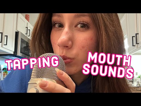 ASMR with my new microphone!! (mouth sounds and tapping)