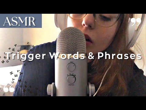 ASMR | 5 Minutes Of Trigger Words/Phrases 💖 (clicky/inaudible whispers, hand movements)