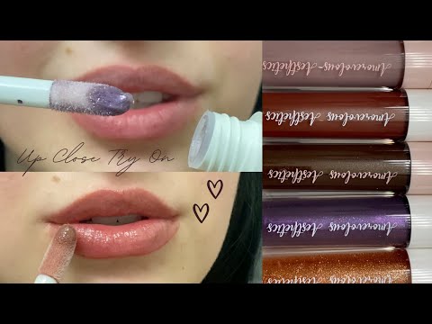 [ASMR] Lip Gloss Try On | Close Up