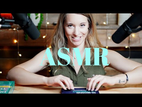 📚Sleep to a Collection of Book Sounds 📗(Tapping, Page Flipping, Paper Rubbing, Whispering ASMR) 💤