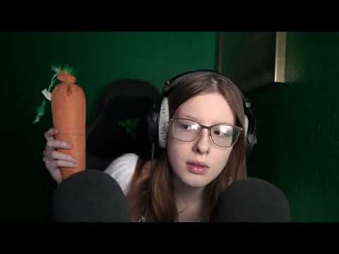 ASMR With A Giant Carrot (Crinkle Sounds With Whispers)