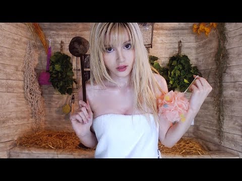 Only the VERY BRAVE can stand this HOT STREAM over 20min - ASMR SAUNA