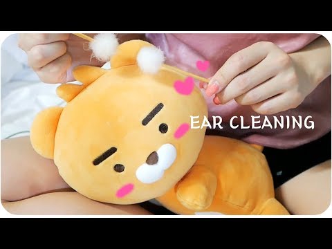 ASMR  Ryan !! ❤️ No Talking ❤️ Ear Cleaning fluffy ear pick