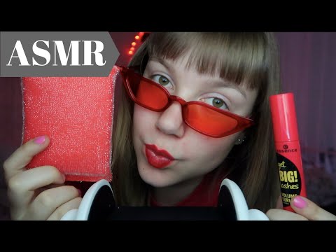 ASMR ❤️ Trigger Sounds w/ only RED items