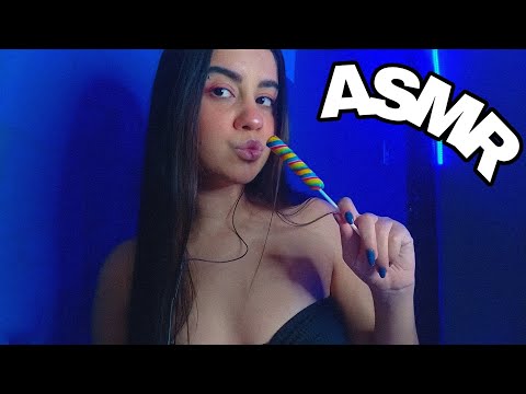 ASMR EATING LOLLIPOP (mouth sounds)