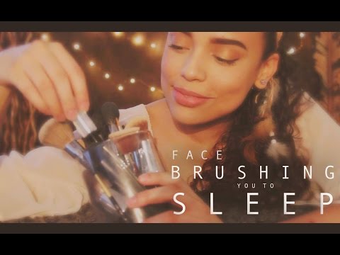 | ASMR | 😪 Face Brushing You to Sleep 💤 | Brush Stroking | Whispering |