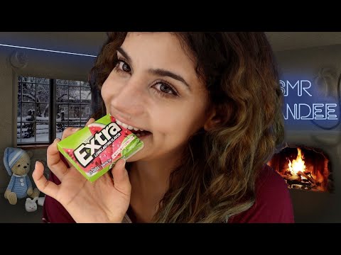 ASMR Chewing Extra Gum in Watermelon 🍉