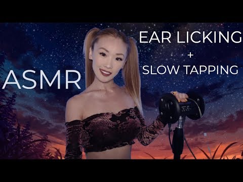 EAR LICKING + SOFT TAPS 👅 Loopable ASMR | No Talking