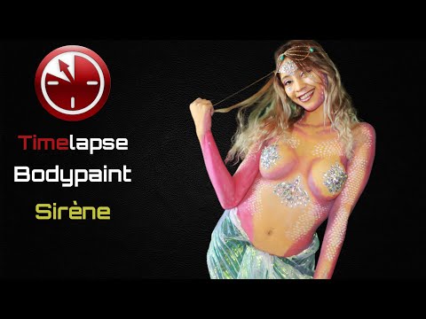 Time-lapse Bodypaint Sirène