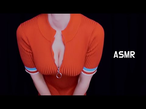 ASMR | Aggressive Orange Dress Scratching 옷소리 천소리