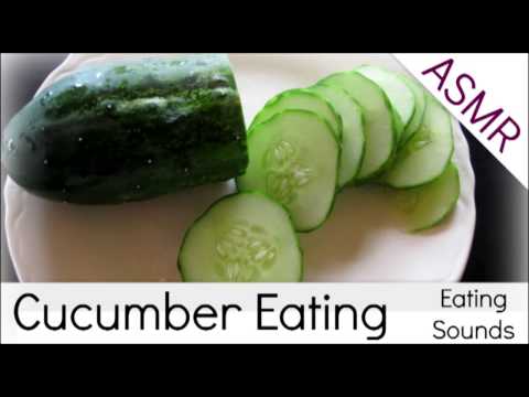 Binaural ASMR Cucumber Eating l Eating Sounds and Mouth Sounds