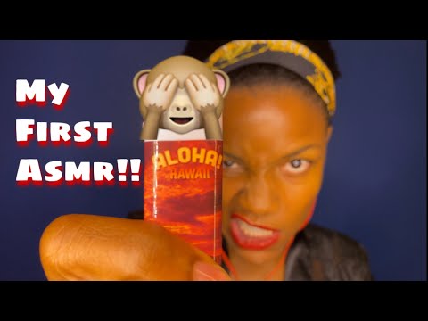 My First ASMR!! 🙈 {Whisper RAMBLE, Tapping, Sage Burning, Mouth Noises, Hand Movements}