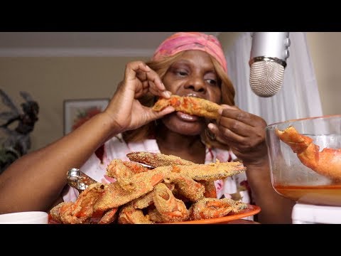 Fried Lobster Claws ASMR Eating Sounds
