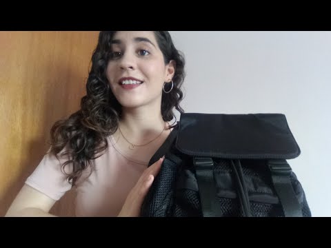 ASMR - ¿Qué hay en mi mochila? -  *soft spoken* (español MX)