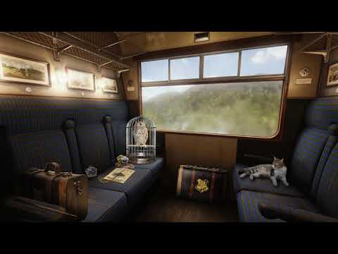 The Hogwarts Express 🚂 Harry Potter inspired ASMR Ambience 4K | Relaxing Train Ride + Soft Music