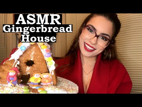 BFF ASMR Gingerbread House Build ~French & English~ Wholesome ASMR