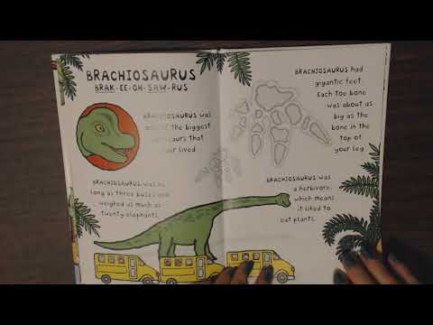ASMR Soft Spoken ~ Reading Children's Dinosaur Book w/Pointer