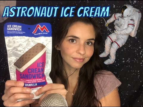 ASMR Astronaut Ice Cream *rambling* *eating sounds*