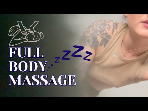 ASMR: FULL BODY MASSAGE | Lotion Sounds | Relaxing for Sleep