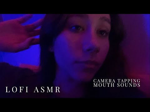 LOFI ASMR up close mouth sounds, hand movements, and camera tapping