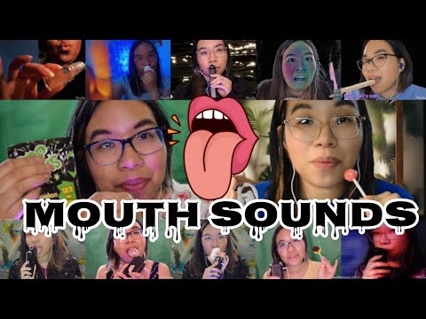 ASMR MOUTH SOUNDS COMPILATION (Intense Mouth Sounds) 🍭👄 [Ear to Ear]