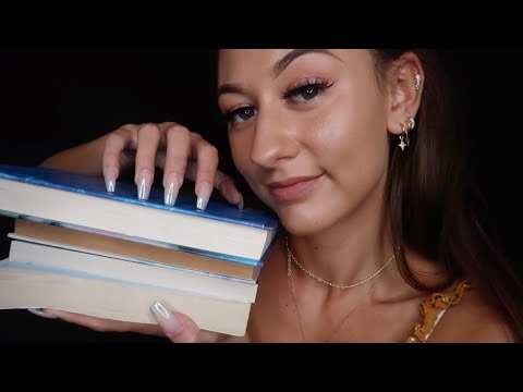 [ASMR] Assorted Book Triggers (Tapping, Scratching & Page Turning) 🌙📚