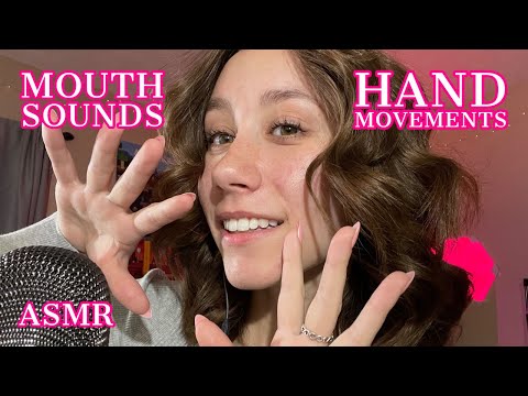 ASMR | mouth sounds and hand movements (+peripheral triggers)