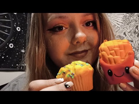 ASMR- Squishy Tapping w/ Hand Movements and Finger Flutters Lofi (some personal attention)