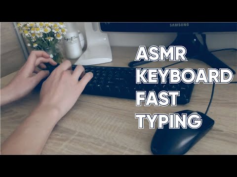 ASMR Keyboard with Fast Typing for Studying & Works No Talking - ASMR SWEETLADY