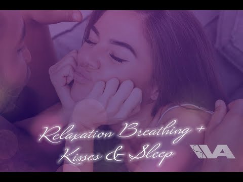 ASMR Kisses & Cuddles Falling Asleep On Top Of You  + Stress Relief (Girlfriend Roleplay) (Waves)
