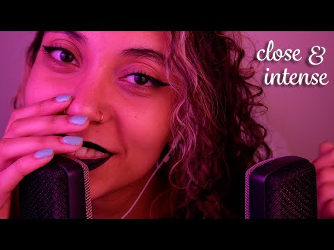 *CLOSE & INTENSE* Mouth Sounds & Breathy Whispers ~ ASMR