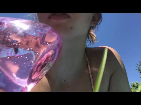 Outside ASMR While I Tan || whispering, tapping, crinkling etc