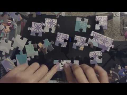 ASMR | Puzzle Assembly / Puzzle Pieces On Glass (Whisper)