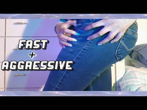 ASMR: Fast & Aggressive Jeans Scratching 👖 (+ Tapping) [No Talking]