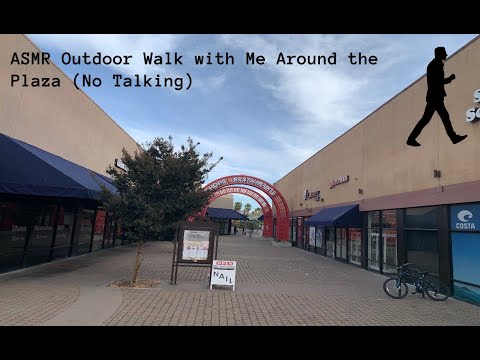ASMR Outdoor Walk With Me Around the Plaza (No Talking)