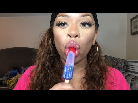 ASMR Popsicle Sucking Mouth Sounds
