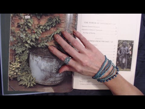 ASMR Whisper ~ Reading Garden Decoration Book
