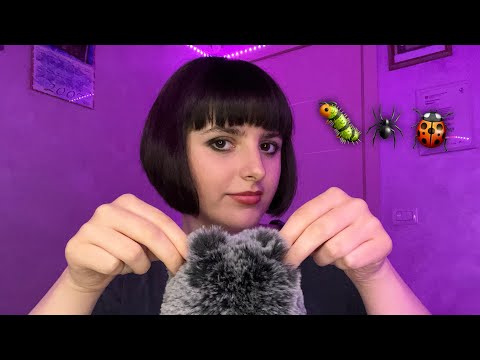 ASMR Searching for Bugs🐛🕷️🐞 (fluffy mic scratching)