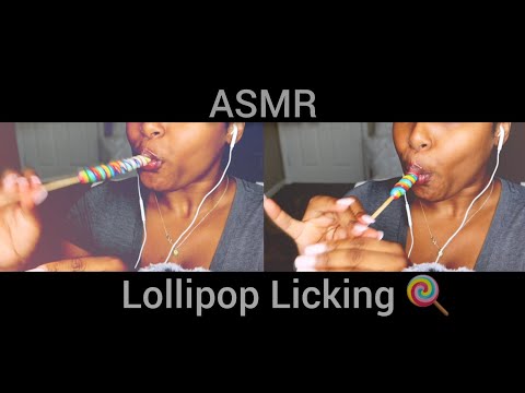 [ASMR] Unicorn Horn Lollipop Licking🍴🍭Wet Mouth Sounds