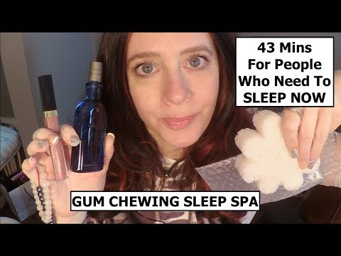 ASMR Gum Chewing Sleep Spa/ Sleep Clinic. 43 Mins For People Who Need to Sleep NOW.