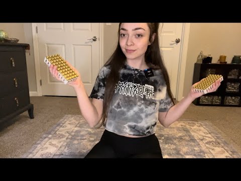 ASMR Intense Ammo Shaking, Fondling, Tapping Sounds For Relaxation and Deep Sleep w/ Whispering