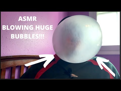 ASMR | Gum Chewing & Blowing HUGE Bubbles As Big As My Head!!!