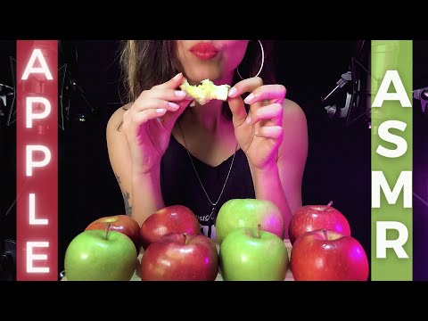 ASMR Mukbang | Crunchy Apple Eating Sounds | Big Bites 🍎 (No Talking)