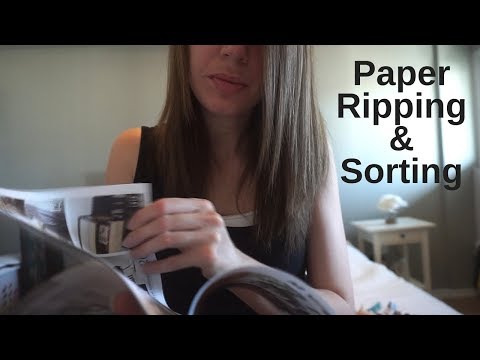 ASMR Ripping Paper [Sorting and Ripping]